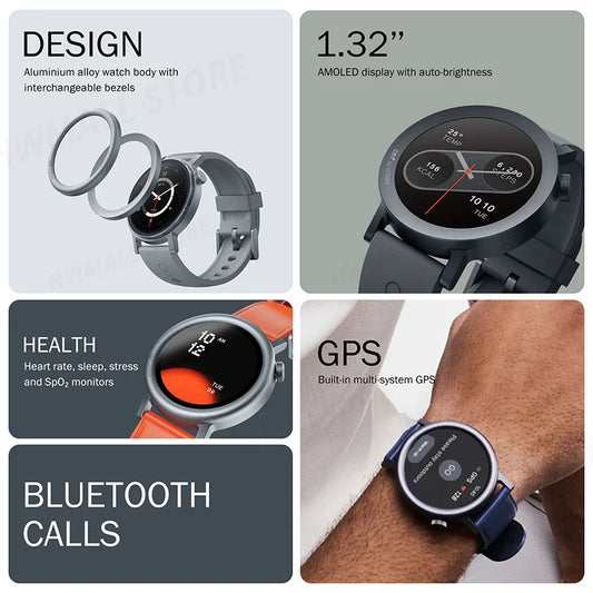 Watch Pro 2 Bluetooth Smartwatch – 1.32" AMOLED Screen, Fitness Tracker & 11-Day Battery