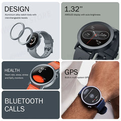 Watch Pro 2 Bluetooth Smartwatch – 1.32" AMOLED Screen, Fitness Tracker & 11-Day Battery