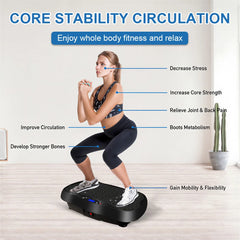 Bluetooth Vibration Plate Exercise Machine for Home Fitness – Whole Body Workout, Fat Burning & Body Toning Platform