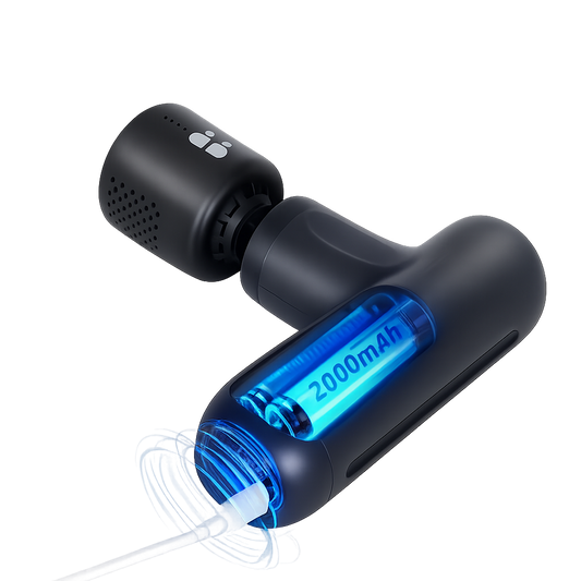 Heat & Ice Therapy Massage Gun – Compact Muscle Recovery Massager for Home, Gym & Travel