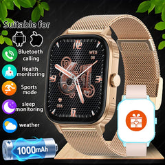 New Smart Watch Man 1000mAh Long Standby Outdoor Smartwatch Men IP68 Waterproof Heart Rate Sport BT Call Big Battery Smart Watch