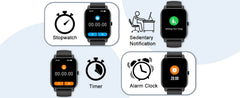 Smart Watch, 1.85" Sports Watch for IP68 Waterproof, 110+ Sport Modes, Fitness Activity Tracker, Ultra Thin Watch.