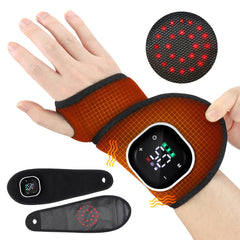 Electric Cordless Heated Ankle Guard Massager for Right or Left Foot Vibration Massage Wristband Hot Compress Ankle Wrist Brace