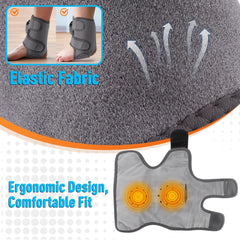 Electric Cordless Heated Ankle Guard Massager for Right or Left Foot Vibration Massage Wristband Hot Compress Ankle Wrist Brace