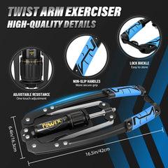 Adjustable Hydraulic Power Twister – 10–200kg Arm & Chest Strength Trainer