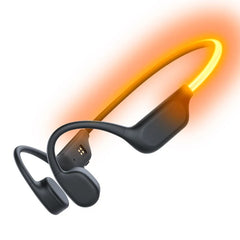 Bone Conduction Sports Headphones – IPX8 Waterproof Bluetooth 6.0 Earphones with 32GB MP3 Storage & LED Safety Light