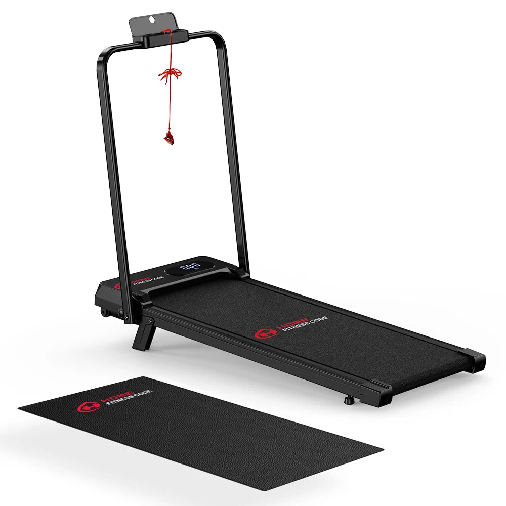 T7 Folding Treadmill with incline Portable Treadmills Home with HandleBar,Walking Pad Foldable 3.0HP Quiet Brushless LED Dispay Free anti-slip mat included
