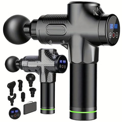 Fascial Massage Gun Electric Waist and Back Massager High-Frequency Vibration  Muscle Relaxation Electric Shoulder Massage Gun