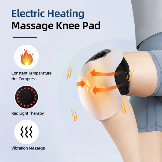 ActiveRelief™ Heated Knee Wrap – Rechargeable Massage Brace with Heat & Compression