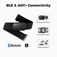 H808S Heart Rate Sensor Chest Strap HRM Monitor ANT+ Bluetooth With IP67 for Peloton Zwift DDP Yoga Wahoo Polar Beat
