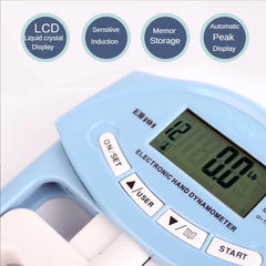 Digital Electronic Hand Dynamometer 90kg/200lbs Counting Gripper Hand Grips Strengthener Measurement Meter Auto Capturing Power