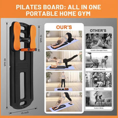 Foldable Pilates Reformer Board – Portable Full Body Balance Training Equipment for Home Gym & Core Workouts