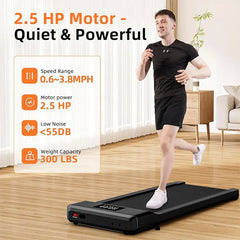 90CM Long Walking Area 200 lb Walking Pad ,Under Desk Treadmill with Remote Control ,2 in 1 Portable Walking Treadmill for Home