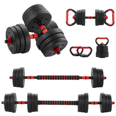 6-in-1 Adjustable Dumbbell & Kettlebell Set – Multi-Function Home Gym Weight Training Kit