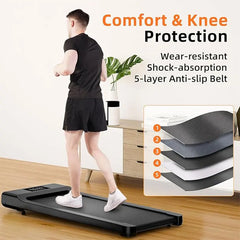 90CM Long Walking Area 200 lb Walking Pad ,Under Desk Treadmill with Remote Control ,2 in 1 Portable Walking Treadmill for Home