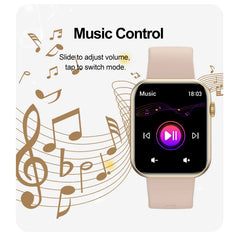 ChiBear Bluetooth Call Smartwatch Women 1.9" HD Display Support 120+ Sports Modes Heart Rate IP68 Waterproof Smart Watch ECG+PPG