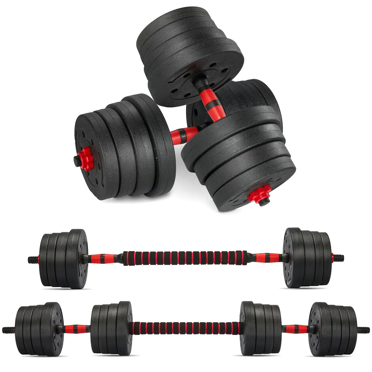 6-in-1 Adjustable Dumbbell & Kettlebell Set – Multi-Function Home Gym Weight Training Kit