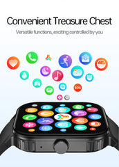 New Smart Watch Man 1000mAh Long Standby Outdoor Smartwatch Men IP68 Waterproof Heart Rate Sport BT Call Big Battery Smart Watch