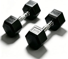 ProGrip Rubber Hex Dumbbells – Heavy Duty Strength Training Weights