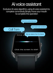 New Smart Watch Man 1000mAh Long Standby Outdoor Smartwatch Men IP68 Waterproof Heart Rate Sport BT Call Big Battery Smart Watch