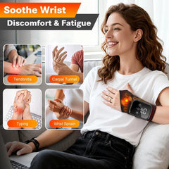 RecoverEase™ Wireless Wrist Massager – Heated Support for Everyday Comfort
