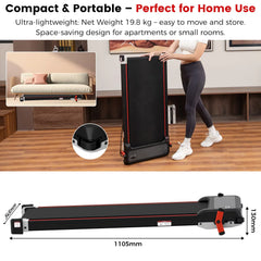 CITYSPORTS PRO Treadmill, Walking Pad, Portable Treadmill, 120kg, Powerful & Quiet Motor, Non-Slip & Comfortable Running Belt