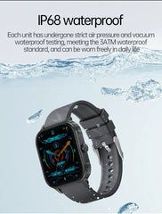 New Smart Watch Man 1000mAh Long Standby Outdoor Smartwatch Men IP68 Waterproof Heart Rate Sport BT Call Big Battery Smart Watch
