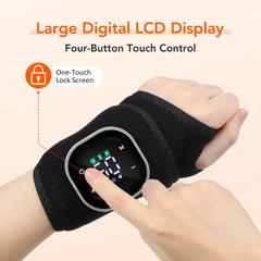 Electric Cordless Heated Ankle Guard Massager for Right or Left Foot Vibration Massage Wristband Hot Compress Ankle Wrist Brace