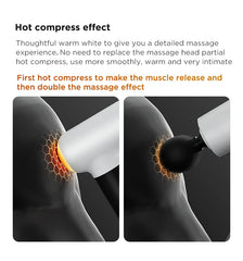 Booster V3 Massage Gun Mini Electric Body Massager Back Portable Muscle Fascia Gun Fitness Hot Compress 6 Gears