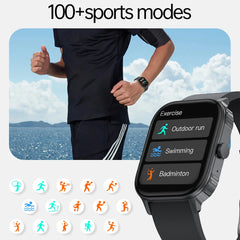 New Smart Watch Man 1000mAh Long Standby Outdoor Smartwatch Men IP68 Waterproof Heart Rate Sport BT Call Big Battery Smart Watch