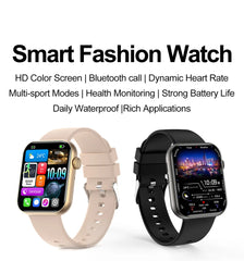 ChiBear Bluetooth Call Smartwatch Women 1.9" HD Display Support 120+ Sports Modes Heart Rate IP68 Waterproof Smart Watch ECG+PPG