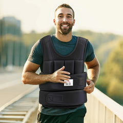 JOOBIKE 20KG Adjustable Weighted Vest – Weight Vest for Running, Walking, Cardio, Strength Training & Fitness