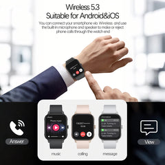 New Smart Watch Man 1000mAh Long Standby Outdoor Smartwatch Men IP68 Waterproof Heart Rate Sport BT Call Big Battery Smart Watch