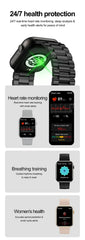 ChiBear Bluetooth Call Smartwatch Women 1.9" HD Display Support 120+ Sports Modes Heart Rate IP68 Waterproof Smart Watch ECG+PPG