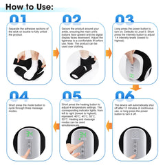 New Wireless Air Pressure Ankle Massager Electric Heating Vibration Massage Airbag Compression Foot Ankle Muscle Relaxation Care