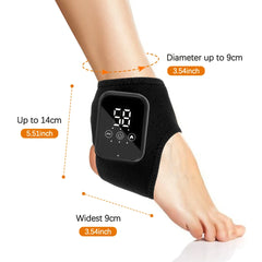 Electric Cordless Heated Ankle Guard Massager for Right or Left Foot Vibration Massage Wristband Hot Compress Ankle Wrist Brace