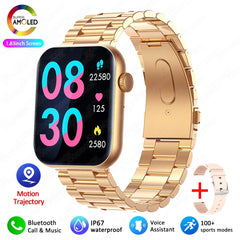 ChiBear Bluetooth Call Smartwatch Women 1.9" HD Display Support 120+ Sports Modes Heart Rate IP68 Waterproof Smart Watch ECG+PPG