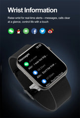 ChiBear Bluetooth Call Smartwatch Women 1.9" HD Display Support 120+ Sports Modes Heart Rate IP68 Waterproof Smart Watch ECG+PPG