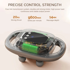Fascial Massage Gun Electric Waist and Back Massager High-Frequency Vibration  Muscle Relaxation Electric Shoulder Massage Gun