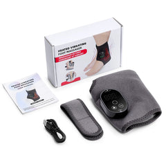 Electric Cordless Heated Ankle Guard Massager for Right or Left Foot Vibration Massage Wristband Hot Compress Ankle Wrist Brace