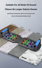 Portable Multifunctional Push Up Board Fitness and Muscle Training Device Home Workout Set Foldable Push Up Bar Resistance