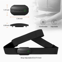 H808S Heart Rate Sensor Chest Strap HRM Monitor ANT+ Bluetooth With IP67 for Peloton Zwift DDP Yoga Wahoo Polar Beat