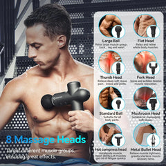BOOSTER™ PowerPulse Elite Massage Gun – Professional Deep Tissue Percussion Massager for Muscle Recovery, Sports Therapy & Full Body Relaxation