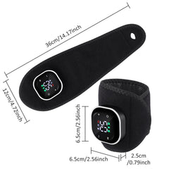 Electric Cordless Heated Ankle Guard Massager for Right or Left Foot Vibration Massage Wristband Hot Compress Ankle Wrist Brace