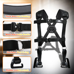 Heavy-Duty Squat Harness Vest for Resistance Bands Adjustable Weighted Training Strap for Full Body Workouts fitness equipment