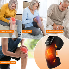 KneeRelief Pro™ Heated Massage Wrap – Rechargeable Heat & Vibration Therapy