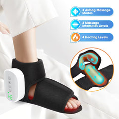 New Wireless Air Pressure Ankle Massager Electric Heating Vibration Massage Airbag Compression Foot Ankle Muscle Relaxation Care