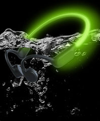 Bone Conduction Sports Headphones – IPX8 Waterproof Bluetooth 6.0 Earphones with 32GB MP3 Storage & LED Safety Light