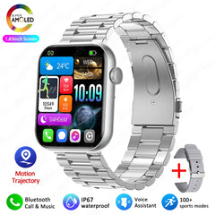 ChiBear Bluetooth Call Smartwatch Women 1.9" HD Display Support 120+ Sports Modes Heart Rate IP68 Waterproof Smart Watch ECG+PPG