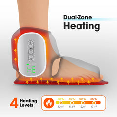 New Wireless Air Pressure Ankle Massager Electric Heating Vibration Massage Airbag Compression Foot Ankle Muscle Relaxation Care